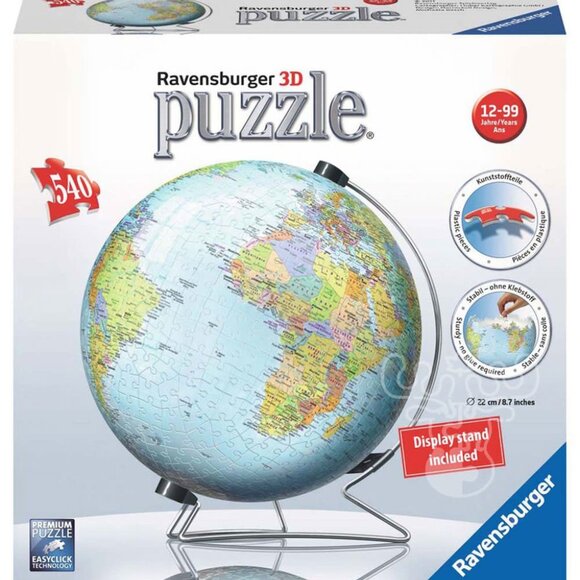 New sealed Ravensburger  3D Puzzle  - The Earth 3D Puzzle (540 pc)-English - Picture 1 of 12